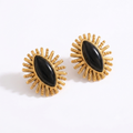 black earrings